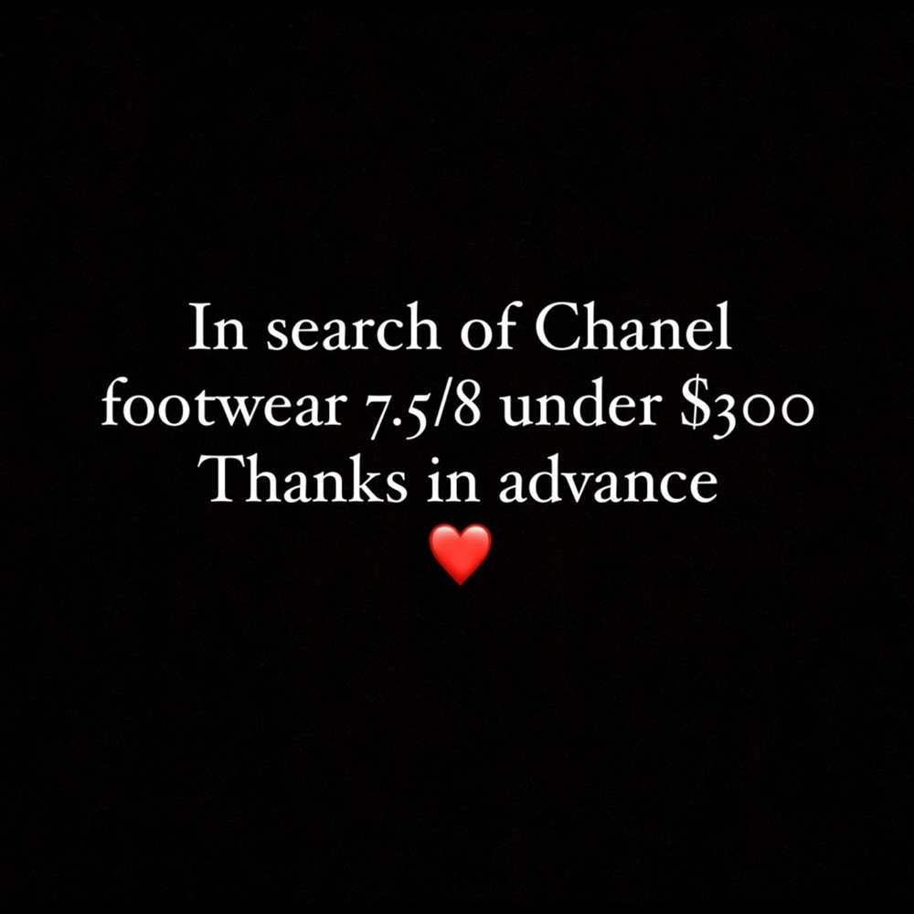 Looking for Chanel footwear